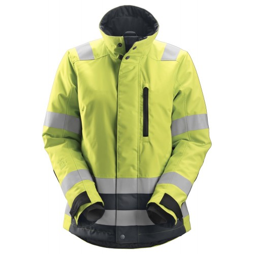 1137 Chaqueta con aislamiento AllroundWork High-Vis 37.5® Class 2/3 para mujer amarillo-gris acero talla XXL