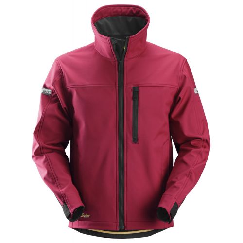 1200 Chaqueta Softshell AllroundWork rojo intenso-negro talla S