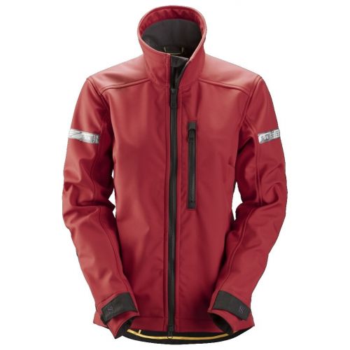 Chaqueta SoftShell de mujer AllroundWork rojo-negro talla L