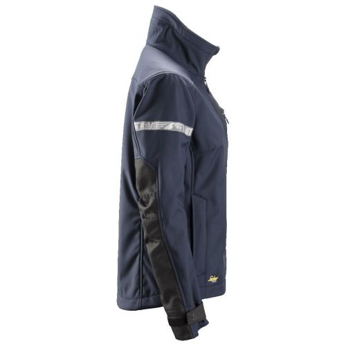 1207 Chaqueta de mujer softshell AllroundWork azul marino/ negro