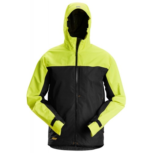 1303 Chaqueta impermeable AllroundWork negro-amarillo neon talla XL