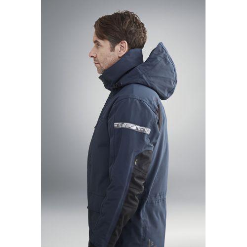 1800 Parka impermeable con aislamiento AllroundWork 37.5® azul marino/ negro