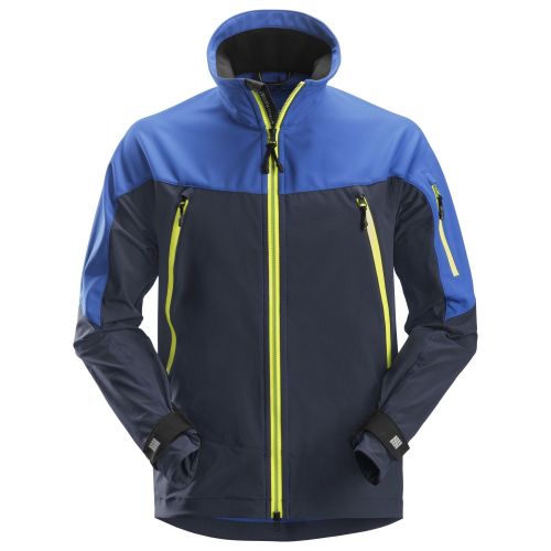 Chaqueta SoftShell Elástica, Flexiwork Azul Verdadero - Azul Marino talla M