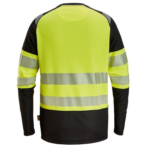 2430 Camiseta de manga larga de alta visibilidad clase 1 negro-amarillo