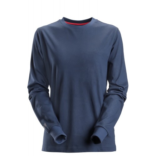 2467 Camiseta de manga larga para mujer ProtecWork azul marino talla XS
