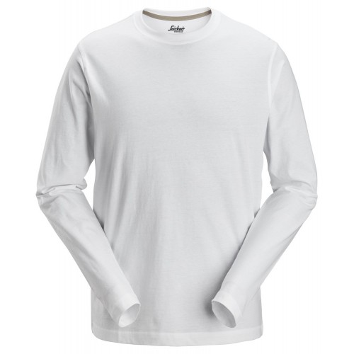 2496 Camiseta de manga larga blanco talla XXL