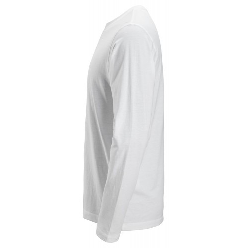 2496 Camiseta de manga larga blanco