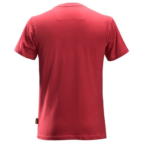 2502 Camiseta de manga corta clásica rojo intenso