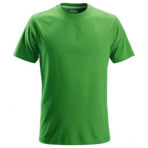 2502 Camiseta de manga corta clásica verde manzana
