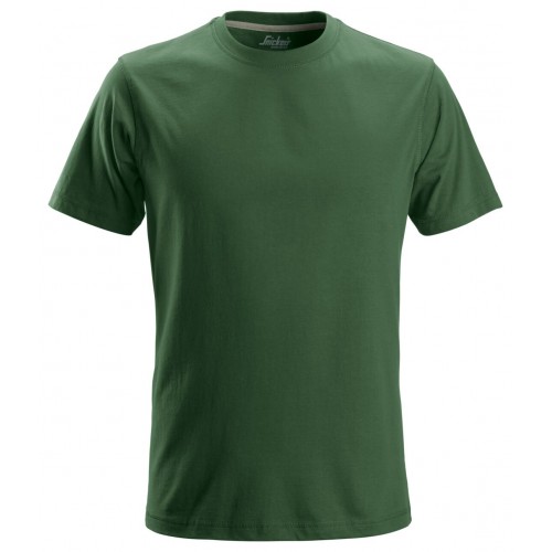 2502 Camiseta de manga corta clásica verde forestal