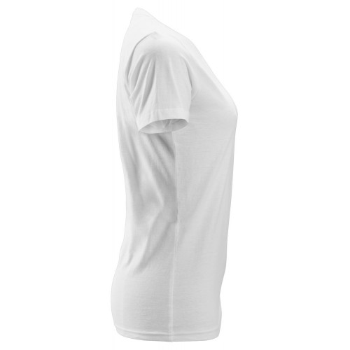 2516 Camiseta de manga corta para mujer blanco