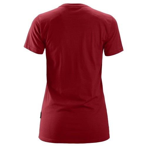 2516 Camiseta de manga corta para mujer rojo