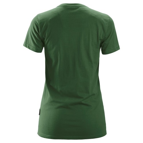 2516 Camiseta de manga corta para mujer verde forestal