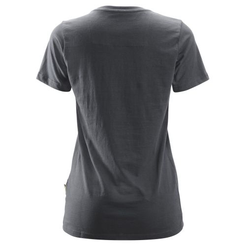 2516 Camiseta de manga corta para mujer gris acero