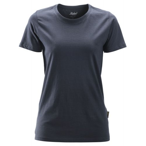 2516 Camiseta de manga corta para mujer azul marino