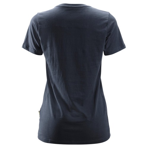 2516 Camiseta de manga corta para mujer azul marino