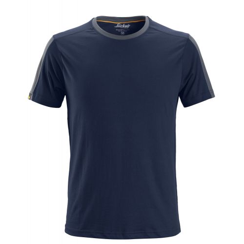 2518 Camiseta AllroundWork Azul marino / Gris acero