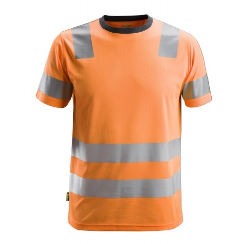 2530 Camiseta de manga corta de alta visibilidad clase 2 naranja