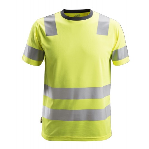 2530 Camiseta de manga corta de alta visibilidad clase 2 amarillo talla M