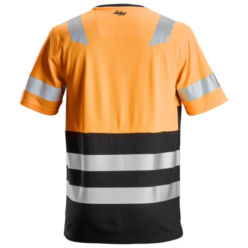 2534 Camiseta de manga corta de alta visibilidad clase 1 naranja-negro