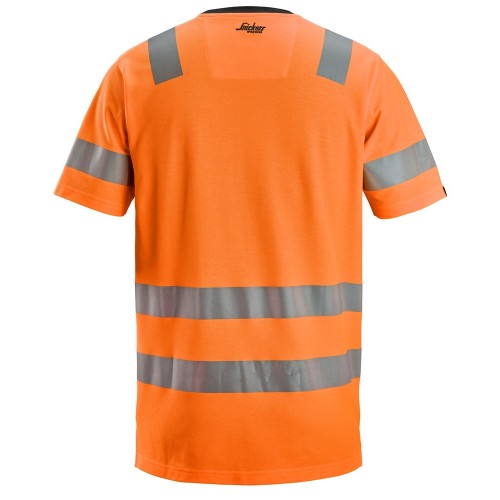 2536 Camiseta de manga corta de alta visibilidad clase 2 naranja