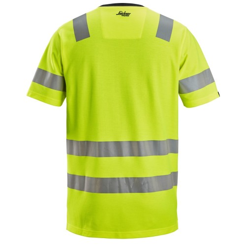 2536 Camiseta de manga corta de alta visibilidad clase 2 amarillo