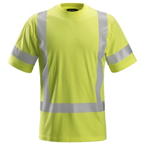 2562 Camiseta de manga corta de alta visibilidad clase 3 ProtecWork amarillo talla L