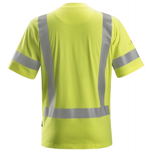 2562 Camiseta de manga corta de alta visibilidad clase 3 ProtecWork amarillo