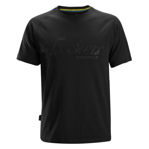 2580 Camiseta con logo en relieve Negro