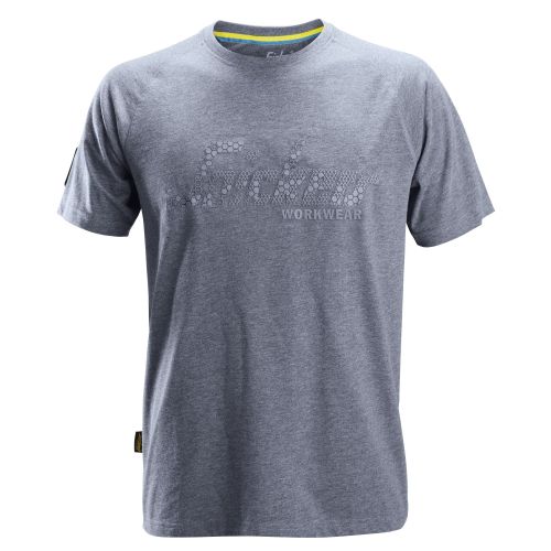 2580 Camiseta con logo en relieve Gris