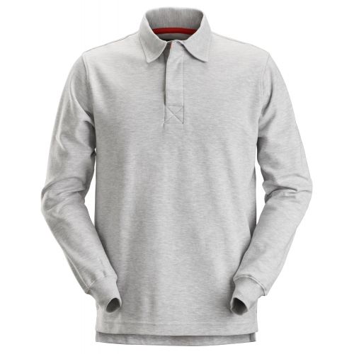 2612 Polo manga larga de rugby AllroundWork Gris claro