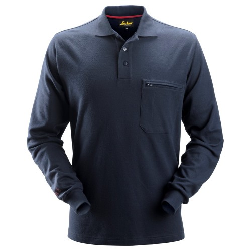 2660 Polo de manga larga ProtecWork azul marino talla 3XL