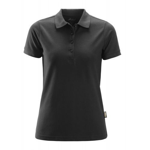 2702 Polo de manga corta para mujer negro