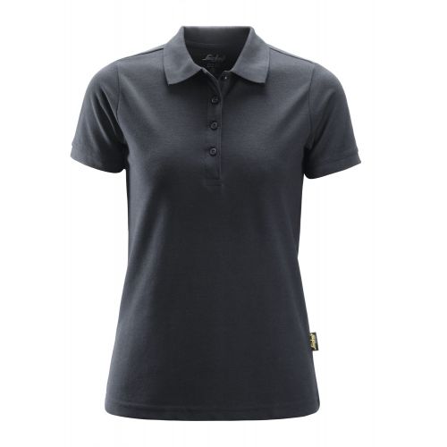 2702 Polo de manga corta para mujer gris acero