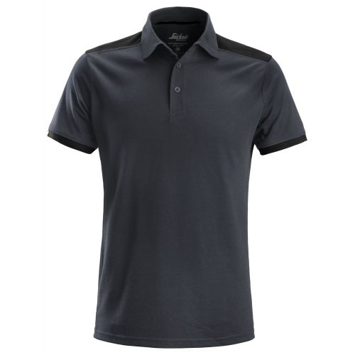 2715 Polo AllroundWork gris acero-negro talla XL