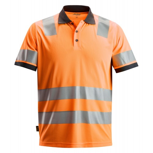 2730 Polo de manga corta alta visibilidad clase 2 naranja talla XS