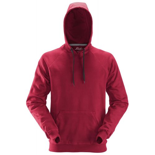 2800 Sudadera clasica con capucha rojo talla XS