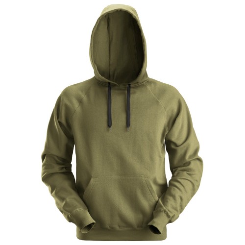 2800 Sudadera clasica con capucha verde khaki talla M