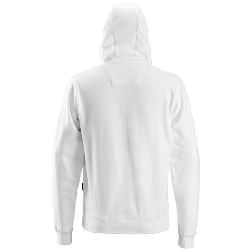 2801 Sudadera clásica con capucha y cremallera completa blanca