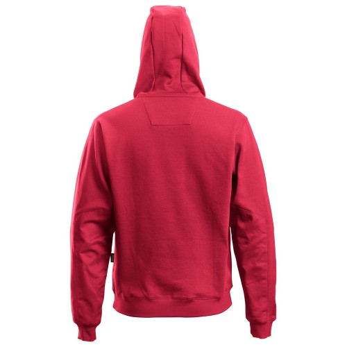 2801 Sudadera clásica con capucha y cremallera completa roja