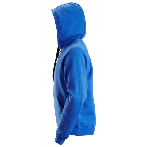 2801 Sudadera clásica con capucha y cremallera completa azul verdadero