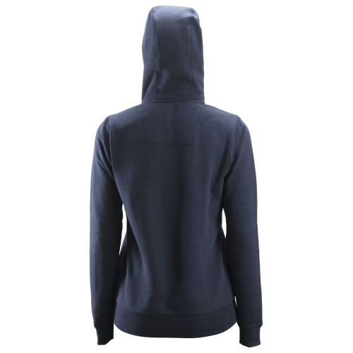 2806 Sudadera mujer con capucha y cremallera completa azul marino