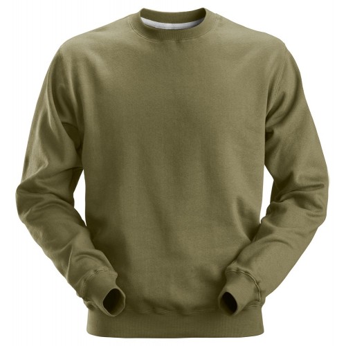 2810 Sudadera clasica verde khaki talla XL