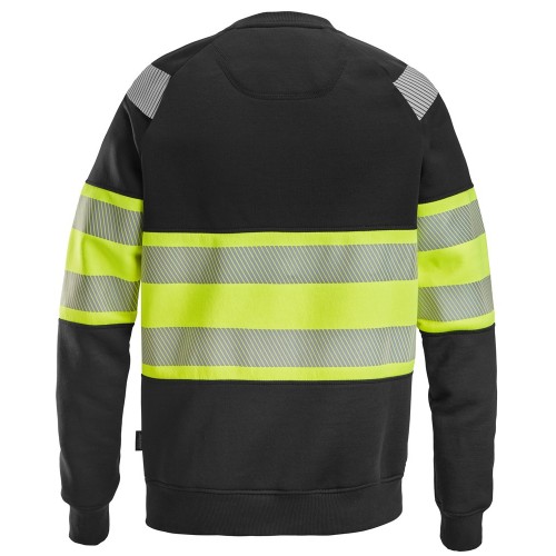 2830 Sudadera alta visibilidad clase 1 negro-amarillo