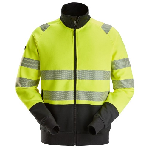 2835 Chaqueta con cremallera completa de alta visibilidad clase 2 amarillo-negro talla S