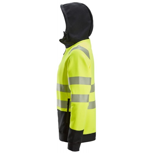 2839 Sudadera alta visibilidad clase 2 con capucha y cremallera completa amarillo-negro