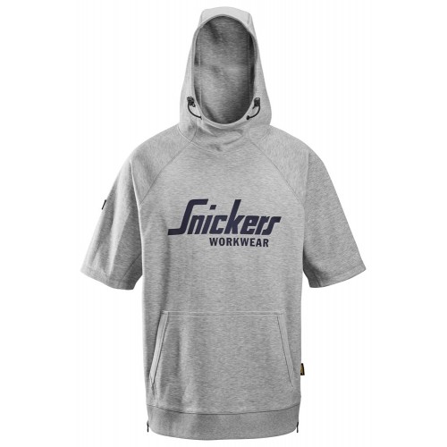 2850 Sudadera holgada con capucha y manga corta