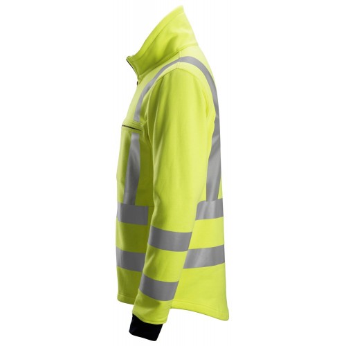 2864 Sudadera ProtecWork alta visibilidad clase 3 con cremallera completa amarillo-azul marino