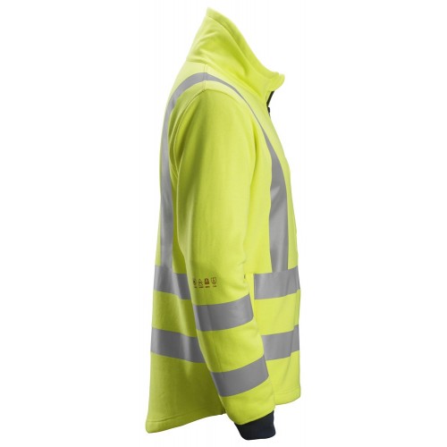 2864 Sudadera ProtecWork alta visibilidad clase 3 con cremallera completa amarillo-azul marino