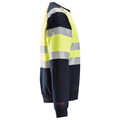2869 Sudadera ProtecWork alta visibilidad clase 1 azul marino-amarillo